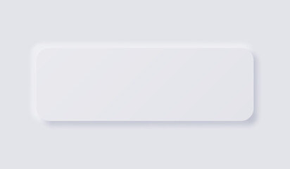 Fototapeta premium White Neumorphism soft UI Design for Web design, Application UI and more, Blank button, Vector.