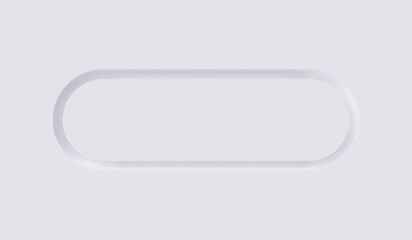 White Neumorphism soft UI Design for Web design, Application UI and more, Blank button, Vector.