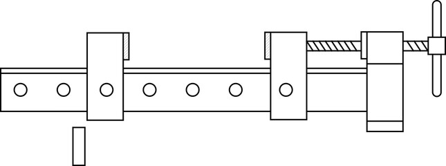 Bar clamp used to clamp woodwork