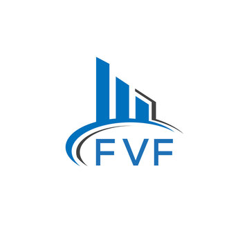 FVF letter logo. FVF blue image. FVF Monogram logo design for entrepreneur and business. FVF best icon.	

