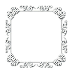 Frame, in the style of an ornament, Vector illustration eps 10, Art.	