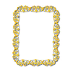 Frame, in the style of an ornament, Vector illustration eps 10, Art.	