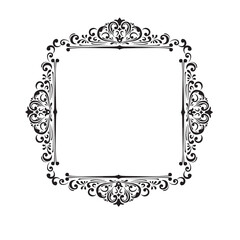 Frame, in the style of an ornament, Vector illustration eps 10, Art.	