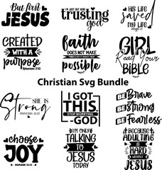 Fototapeta premium Christian SVG Bundle