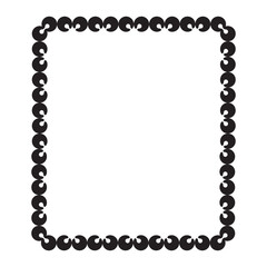 Frame, in the style of an ornament, Vector illustration eps 10, Art.	