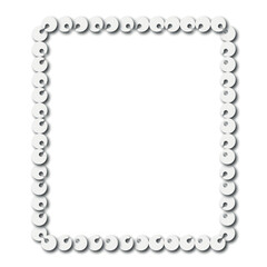 Frame, in the style of an ornament, Vector illustration eps 10, Art.	