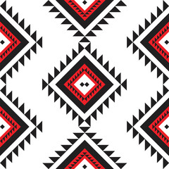 Ethnic ikat seamless pattern design. Tribal turkey African Indian traditional embroidery vector background. Aztec fabric carpet mandala ornament chevron textile decoration wallpaper