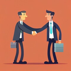 Businessmen shaking hands