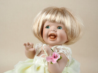 Vintage porcelain doll