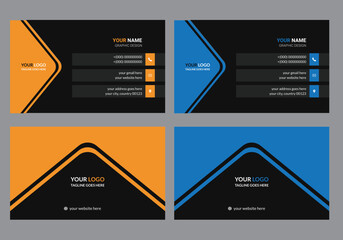 Modern business card template and creative.