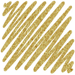 Abstract gold scribble element design