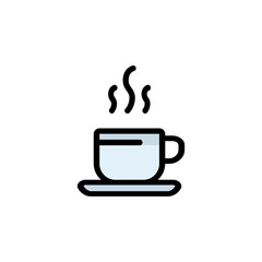 coffee vector icon. food and beverage icon filled line style. perfect use for logo, presentation, application, website, and more. icon design color style