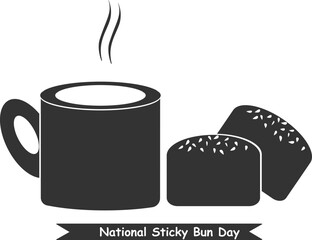 Bun day, happy bun day symbol