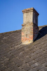 old countryside building architecture details