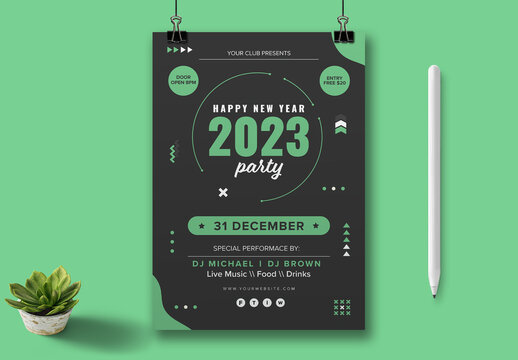 New Year 2023 Flyer Design