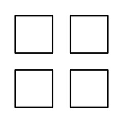 Grid Menu Icon in Line Style