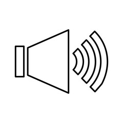 Sound Volume Icon in Line Style