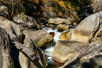 昇仙峡の清流　秋の渓谷