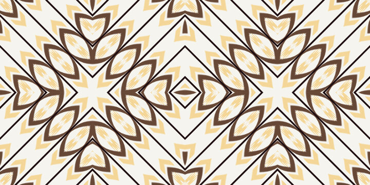 Ikat texture tribal African Seamless Pattern. Ethnic Geometric Batik Ikkat Digital vector textile Design for Prints Fabric saree Mughal brush symbol Swaths texture Kurti Kurtis Kurtas