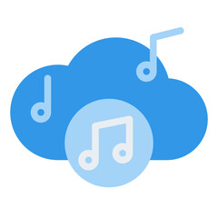 music cloud upload song playlist icon