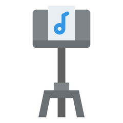 music stand concert music orchestra icon