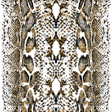 Seamless snake texture, snake skin, python pattern.