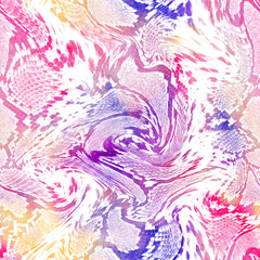 Seamless snake texture, snake skin, python pattern.