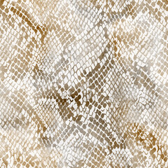 Seamless snake texture, snake skin, python pattern.
