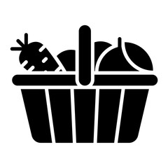 harvest, organic, vegetable icon in modern style for website mobile logo app UI design. simple vector icon. 