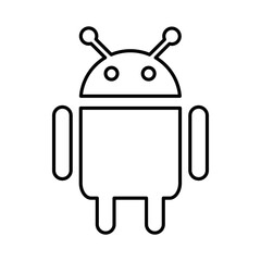 Android Icon in Line Style