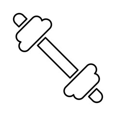 Dumbbell Fitness Icon in Line Style