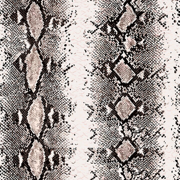 Seamless snake texture, snake skin, python pattern.