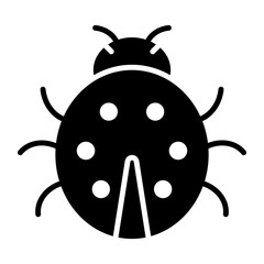 Ladybug, ladybird icon in modern style for website mobile logo app UI design. simple vector icon. 
