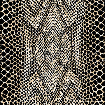 Seamless snake texture, snake skin, python pattern.