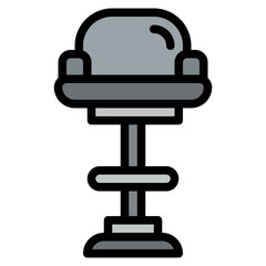 bar stool high chair furniture interior icon