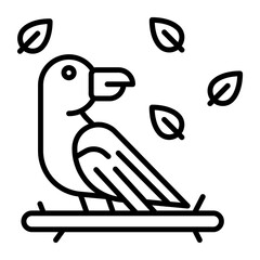 Sparrow, bird, house sparrow icon in modern style for website mobile logo app UI design. simple vector icon. 