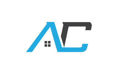 Real estate logo design icon and real estate symbol vector and flat house window monogram vector