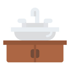 bathroom sinks furniture interior cleaning icon