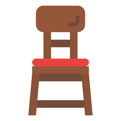 chair furniture seat interior icon