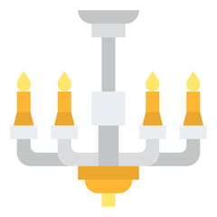 chandelier furniture light interior icon