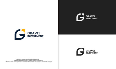 logo illustration vector graphic of investment letter G.