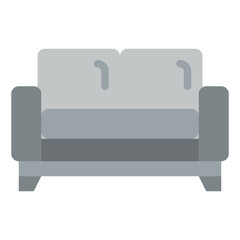 sofa furniture couch interior icon