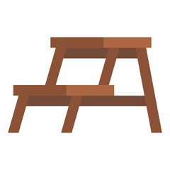 step stool furniture interior icon - obrazy, fototapety, plakaty