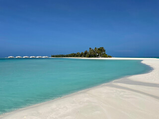 Maldive island on the beach