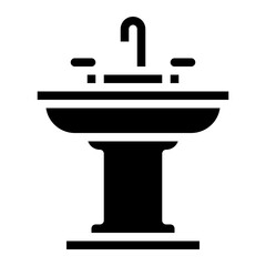 washbasin furniture wash interior icon