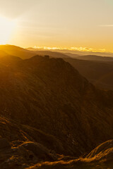 sunrise in the mountains