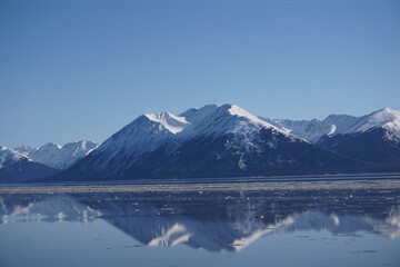 Fototapeta na wymiar Inside the mountains of Alaska