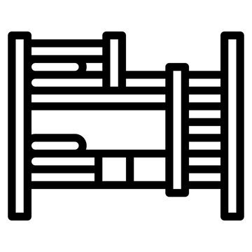 recommend clip art: bunk furniture bad interior icon