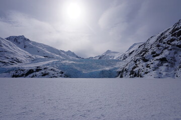 Mountains and River of Alaska