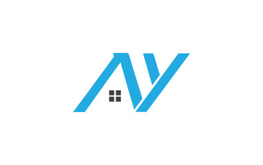 Real estate logo design icon and real estate symbol vector and flat house window monogram vector